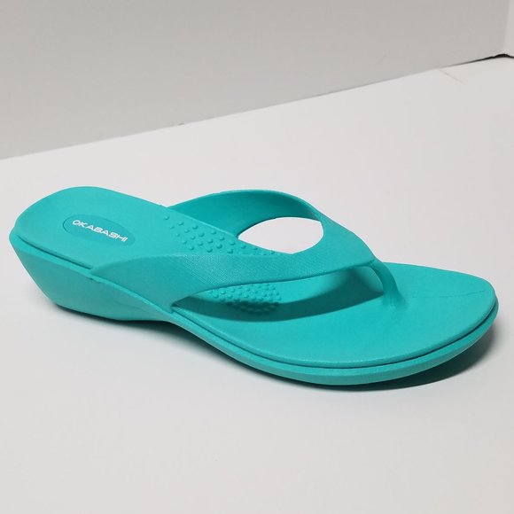 Okabashi Sea Glass Splash Flip Flops - Sandals - Picture 7 of 12